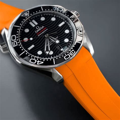 buy genuine omega watch straps|genuine omega seamaster rubber strap.